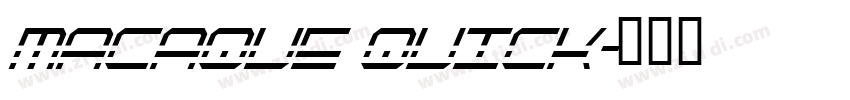 macaque quick字体转换